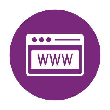 Web tarayıcı simgesi, vektör çizim