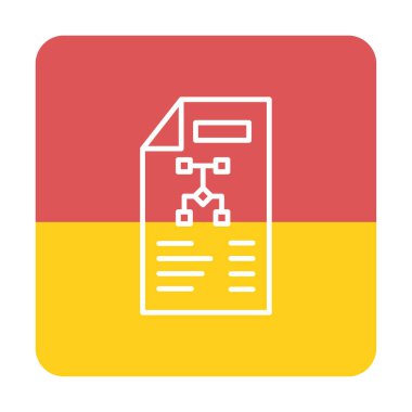 Dosya vektör simgesini çalıştır. Yazdırma, mobil ve web uygulamaları için kullanılabilir.