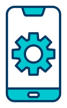 Mobil Ayar Simge vektör çizimi