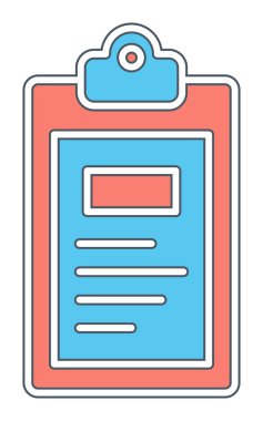 Basit Pano Simgesi, vektör illüstrasyonu