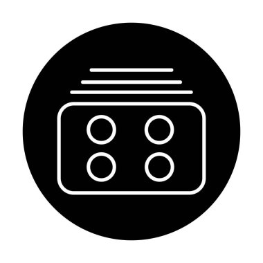 Menü web simgesi, vektör çizim