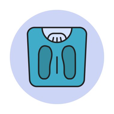 Ağırlık Ölçekleme simge vektör illüstrasyon grafik tasarımı