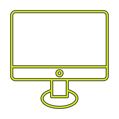 Ekran simgesi vektör illüstrasyonunu izle