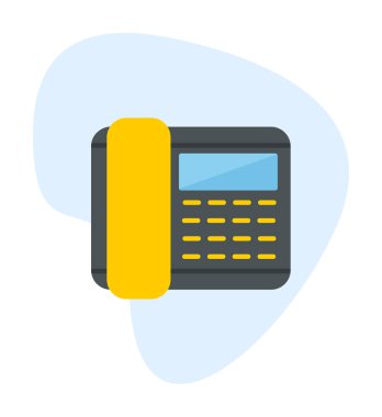 Basit Telefon Simgesi, vektör illüstrasyonu