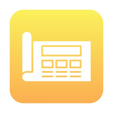 Şablon simgesi, vektör illüstrasyonu basit tasarım