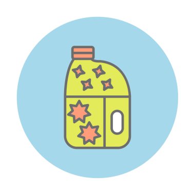 şişe düz simge vektör çizim