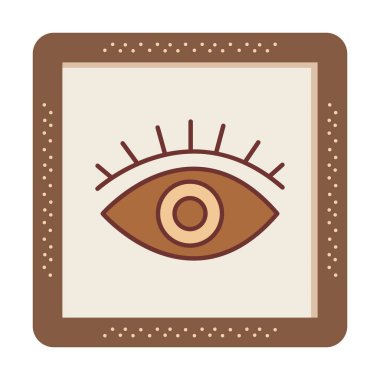 Göz simgesi, vektör illüstrasyon tasarımı 