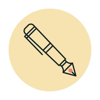 Dolma kalem simge vektör çizim