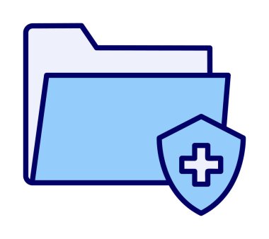 klasör renkli vektör simgesi 