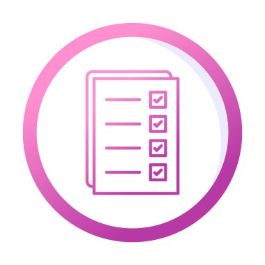 Kontrol listesi vektör illüstrasyonu