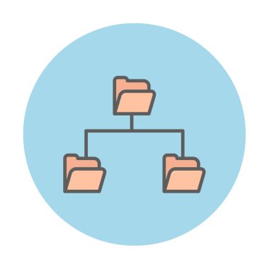 Basit Dizin Paylaşımı, vektör illüstrasyonu