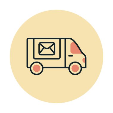 Postal Delivery vektör illüstrasyonuName