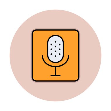Illustration vector graphic of microphone icon