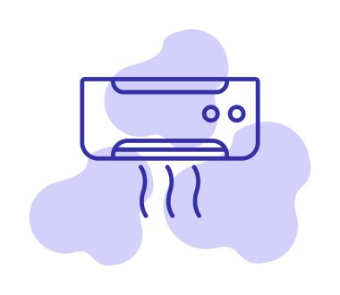 Klima ağı basit simgesi.