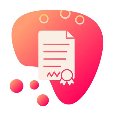 Beyaz arkaplanda diploma vektör illüstrasyonu