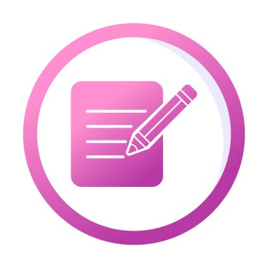 Kağıt Düzenleme. Web simgesi basit illüstrasyon