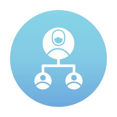 Basit Yardımcı Pazarlama simgesi, vektör illüstrasyonu