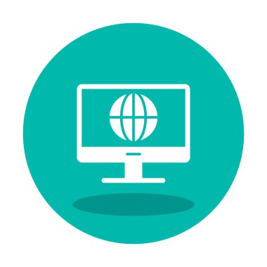 İnternet simgesi vektör illüstrasyonu