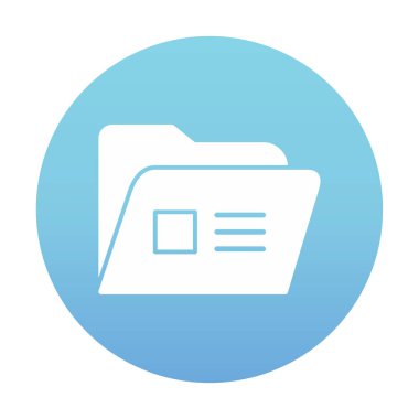 klasör renkli vektör simgesi 