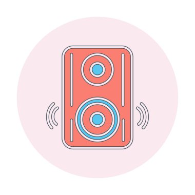 hoparlör simgesi, vektör illüstrasyonu basit tasarım