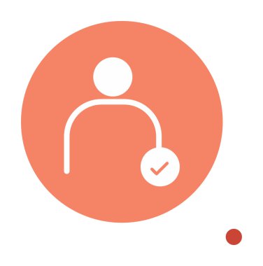 kullanıcı simgesi işaret vektörü çizimi 