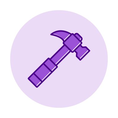 Çekiç ikonu vektör illüstrasyonu