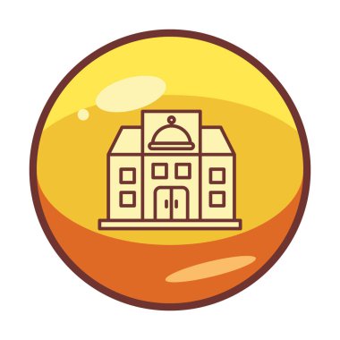 Beyaz arkaplanda restoran vektör illüstrasyonu