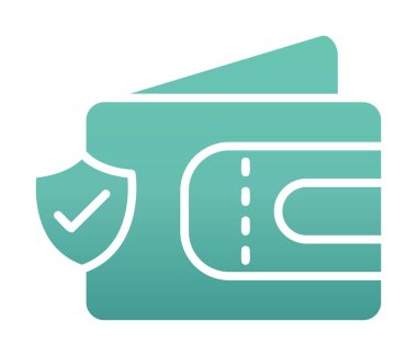 cüzdan web simgesi basit illüstrasyon