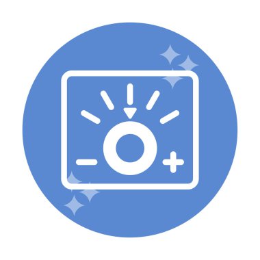 Loş simgenin vektör illüstrasyonu