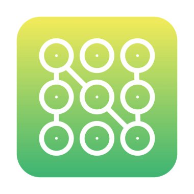 Desen ağ simgesi, vektör illüstrasyonu