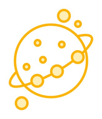 Gezegenler simgesi, vektör illüstrasyonu