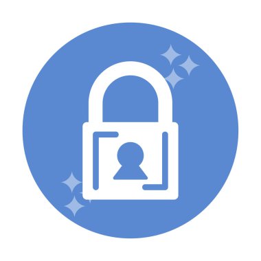 kilit simgesi web basit illüstrasyon