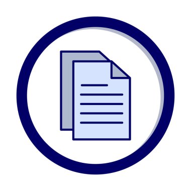 belge ikon vektör illüstrasyonu