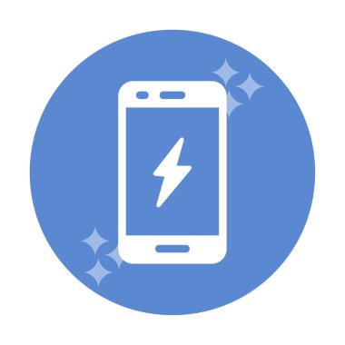 Mobil simge vektör illüstrasyonunu şarj et