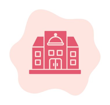 Beyaz arkaplanda restoran vektör illüstrasyonu