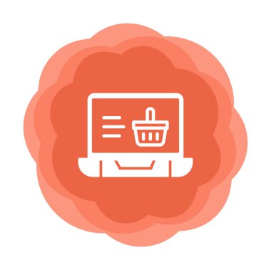 Projeniz için çevrimiçi alışveriş simgesi