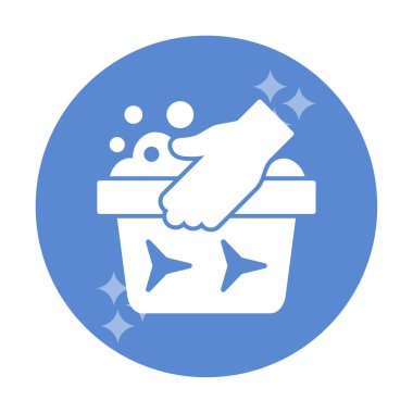 El yıkamanın vektör illüstrasyonu