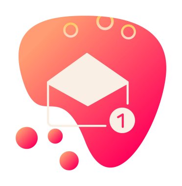 Uzun gölgeli beyaz et helikopter ikonu. Et için mutfak bıçağı. Kasap bıçağı. Soyut altıgen düğmesi. vektör