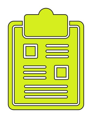 Basit Pano Simgesi, vektör illüstrasyonu