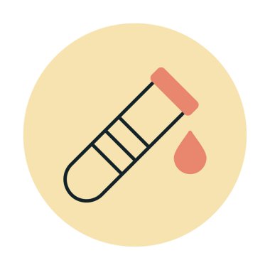 test tübü ikon vektör çizimi