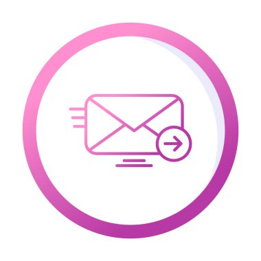 zarf, posta simgesi vektör illüstrasyonu