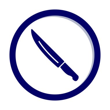 Bıçak simgesi, vektör illüstrasyonu 