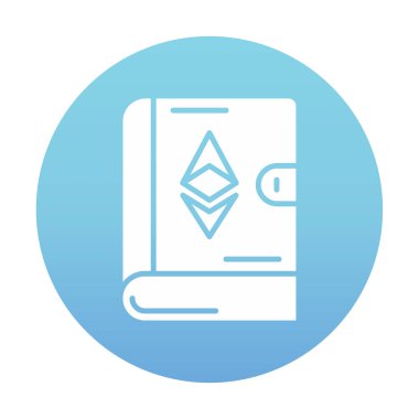 Kitap simgesi, vektör illüstrasyonunda ruhani işaret