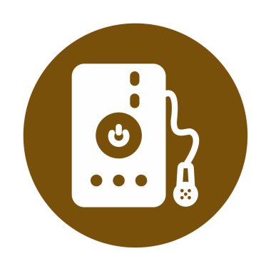 Su banyosu web simgesi, illüstrasyon