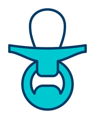 Emzik simgesi web basit illüstrasyon