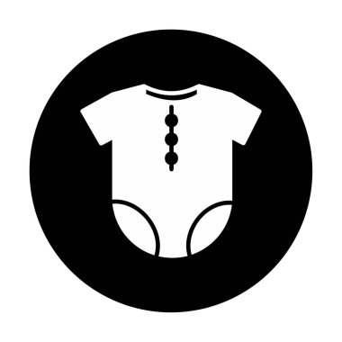 Bebek Kıyafeti Simgesi, Bebek Giysisi, Vektör İllüstrasyonu