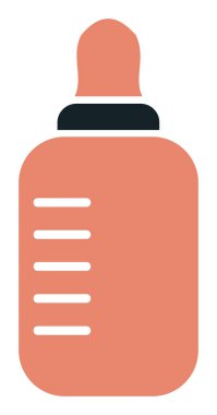  bebek şişe ikonu vektör illüstrasyonu