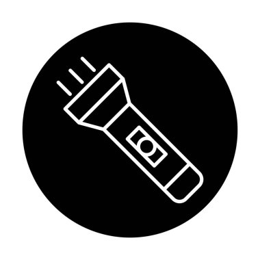 Seyahat fenerinin düz simgesi. Renkli vektör çizimi