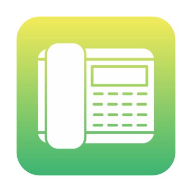 Basit Telefon Simgesi, vektör illüstrasyonu