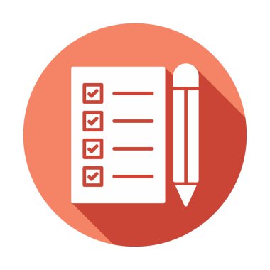 Not Defteri Yazma Web simgesi vektör çizimi